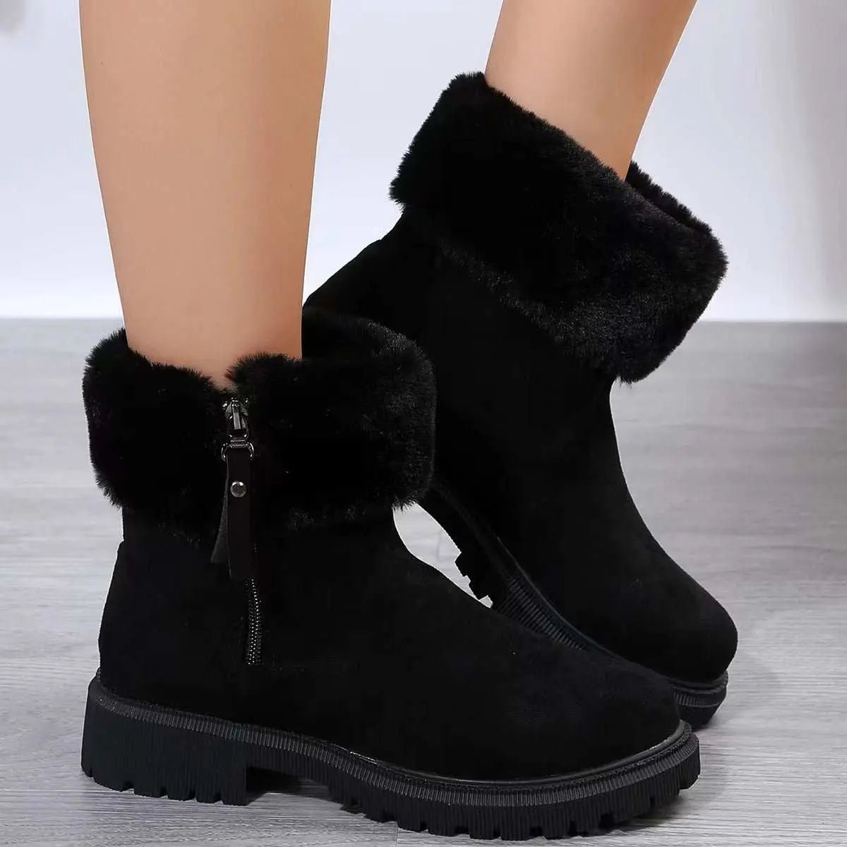 Warm Plush Boots Winter Fashion Side-Zipper Snow Boot For Women OutdooOverview:Unique design, stylish and beautiful.Good material, comfortable feet.A variety of colors, any choice.Specification:Function: Anti slip, Warm, Wear resistantDropshipmanAMIR BAGS INDIA PRIVATE LIMITEDnull