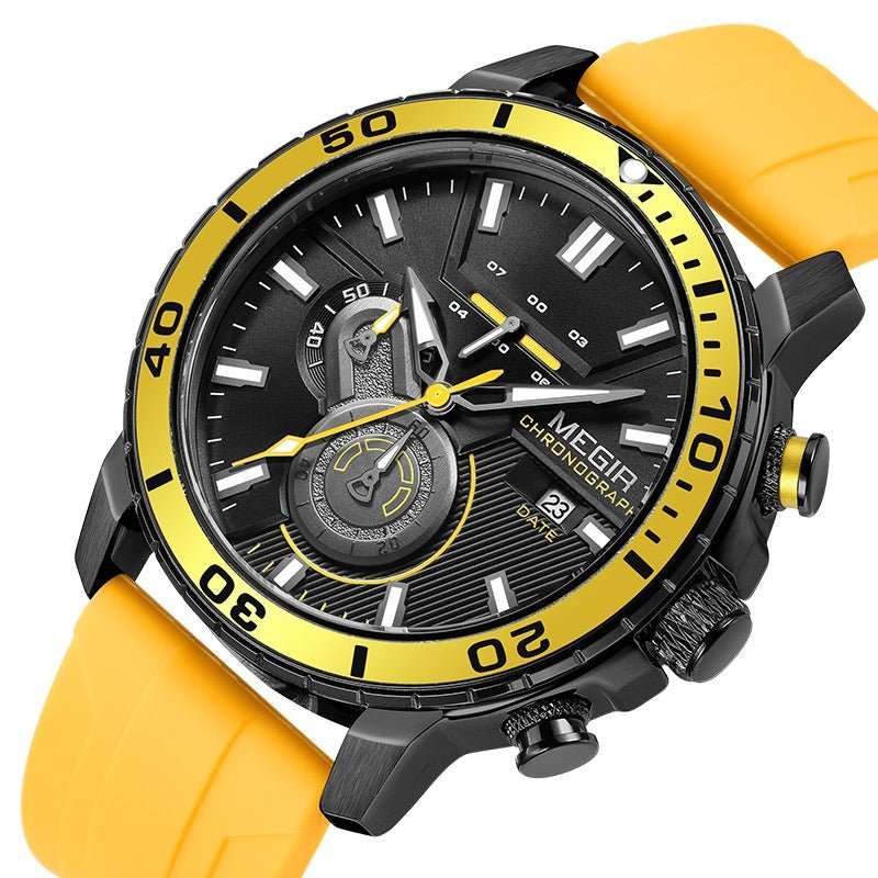 Watch Multi - function Chronograph Calendar Sports Men's Watches - AMIR BAGS INDIA PRIVATE LIMITED
