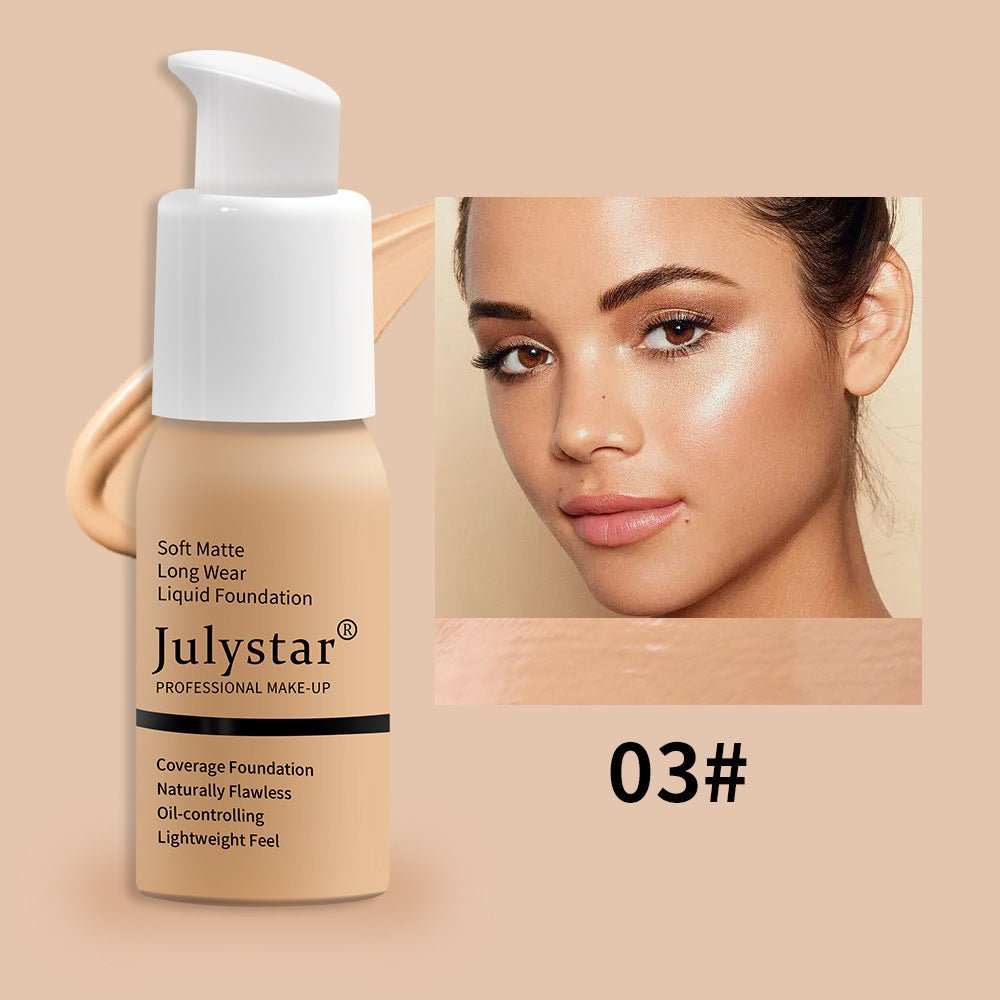 Waterproof Lasting Non Take Off Makeup Concealer Liquid Foundation Beauty Makeup - AMIR BAGS INDIA PRIVATE LIMITED
