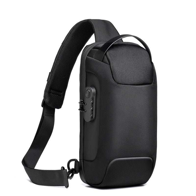 Waterproof USB Anti - theft Bag Men Oxford Crossbody Shoulder Bag Sling Multifunction Short Travel Messenger Chest Pack - AMIR BAGS INDIA PRIVATE LIMITED