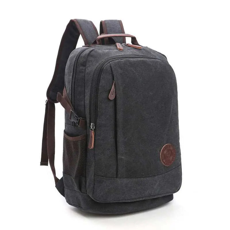 Wear - resistant Washed Canvas Men's And Women's Backpacks Street Casual Fashion Large Capacity Multifunctional - AMIR BAGS INDIA PRIVATE LIMITED
