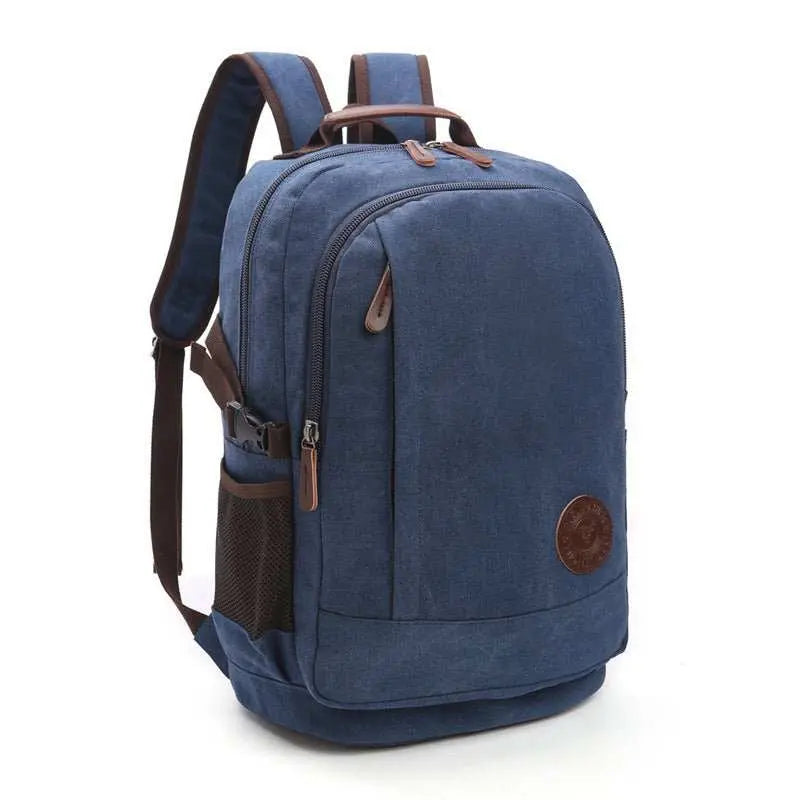 Wear - resistant Washed Canvas Men's And Women's Backpacks Street Casual Fashion Large Capacity Multifunctional - AMIR BAGS INDIA PRIVATE LIMITED