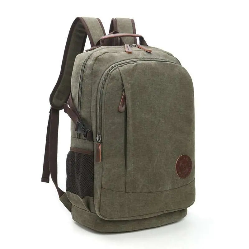 Wear - resistant Washed Canvas Men's And Women's Backpacks Street Casual Fashion Large Capacity Multifunctional - AMIR BAGS INDIA PRIVATE LIMITED