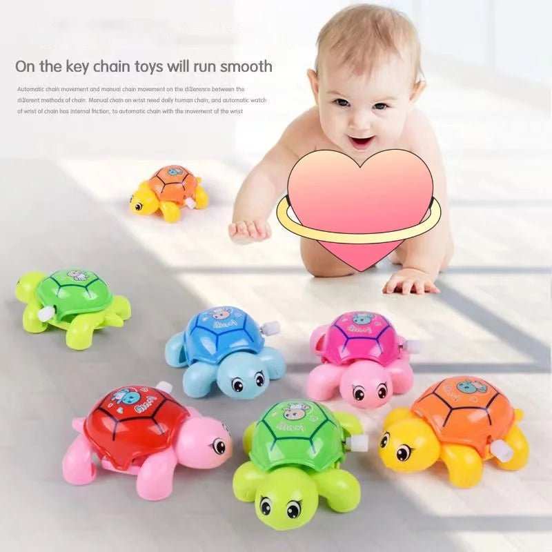 Wind - Up Little Turtle Toys, Early Education Educational Simulation Toys, Baby Crawling Toys, Clockwork Caterpillar Toys - AMIR BAGS INDIA PRIVATE LIMITED