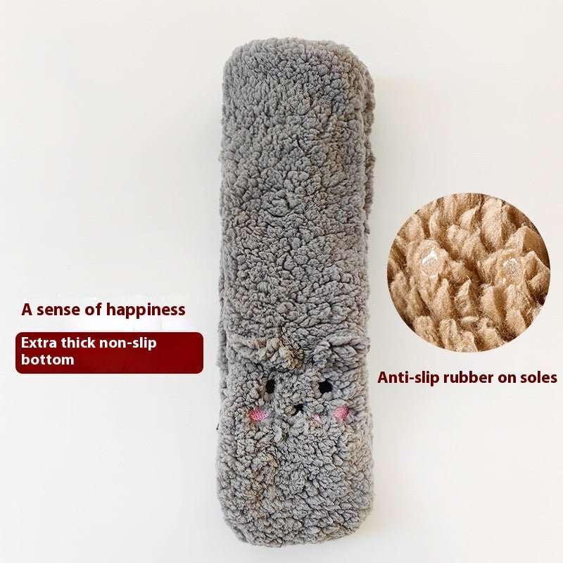 Winter Floor Socks Velvet Thicken Warm Coral Velvet Cute Socks Japanese - style Home Footwear Non - slip Socks New Year Gifts Winter Gadgets - AMIR BAGS INDIA PRIVATE LIMITED