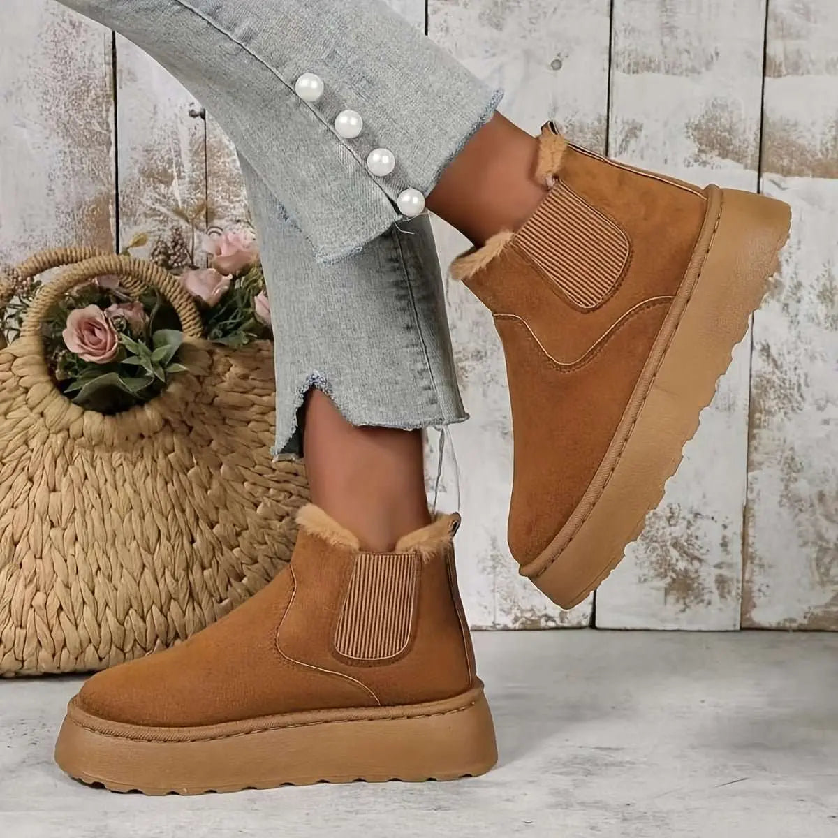 Winter Snow Boots Fashion Flat Thick-soled Cotton Shoes Round Toe WarmOverview:Unique design, stylish and beautiful.Good material, comfortable feet.A variety of colors, any choice.Specification:Function: LightweightShoe upper material:DropshipmanAMIR BAGS INDIA PRIVATE LIMITEDnull