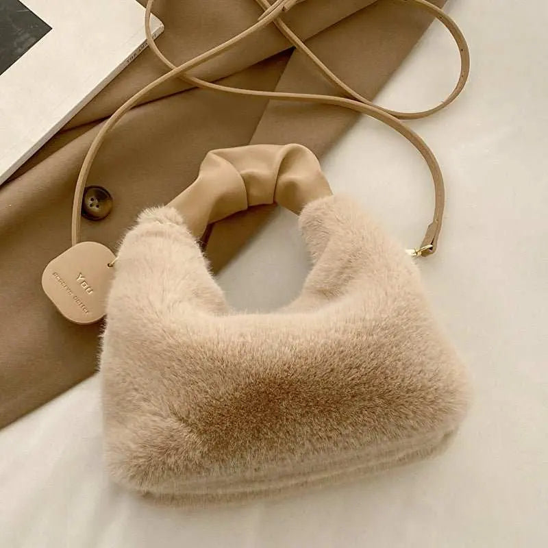 Winter Tote Cute Plush Women - AMIR BAGS INDIA PRIVATE LIMITED