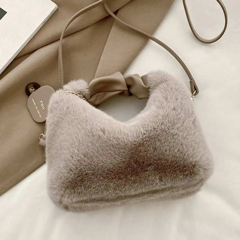 Winter Tote Cute Plush Women - AMIR BAGS INDIA PRIVATE LIMITED