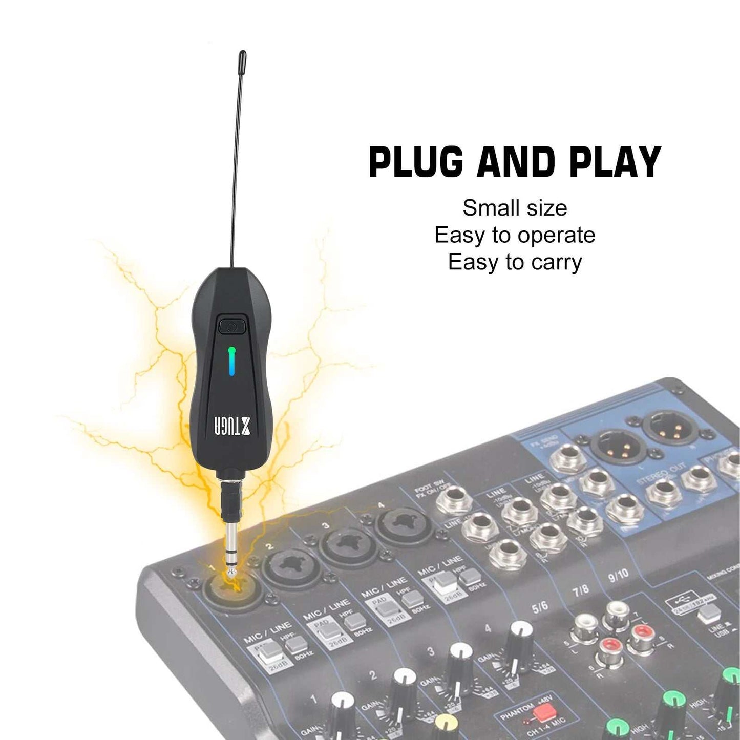Wireless Lavalier Microphone Audio Monitor System for Camera Mic UHF Wireless Lapel Smartphones DSLR Cameras Interviews - AMIR BAGS INDIA PRIVATE LIMITED