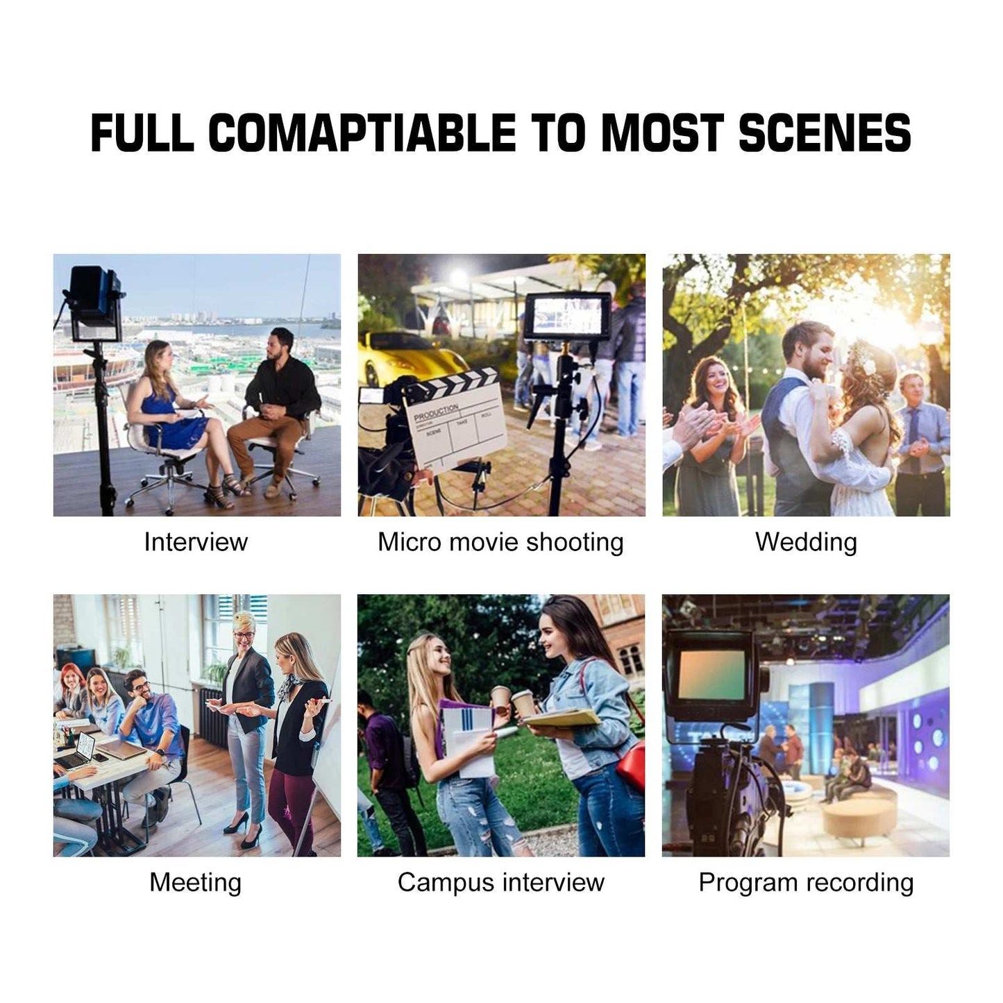 Wireless Lavalier Microphone Audio Monitor System for Camera Mic UHF Wireless Lapel Smartphones DSLR Cameras Interviews - AMIR BAGS INDIA PRIVATE LIMITED