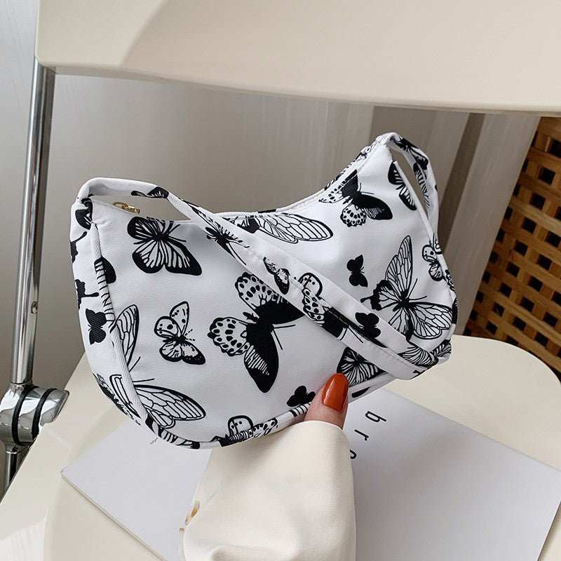 Women Handbag Butterfly Cow Leopard Printed Pattern Underarm Bags Small Shoulder Bag - AMIR BAGS INDIA PRIVATE LIMITED