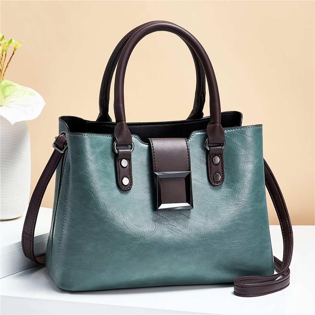 Women Shoulder Bag Big Buckle Handbags Work Daily Office Crossbody Bags - AMIR BAGS INDIA PRIVATE LIMITED