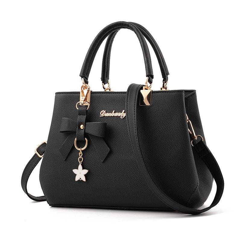 Women Shoulder Bag With Bowknot Star Pendant Totes - AMIR BAGS INDIA PRIVATE LIMITED