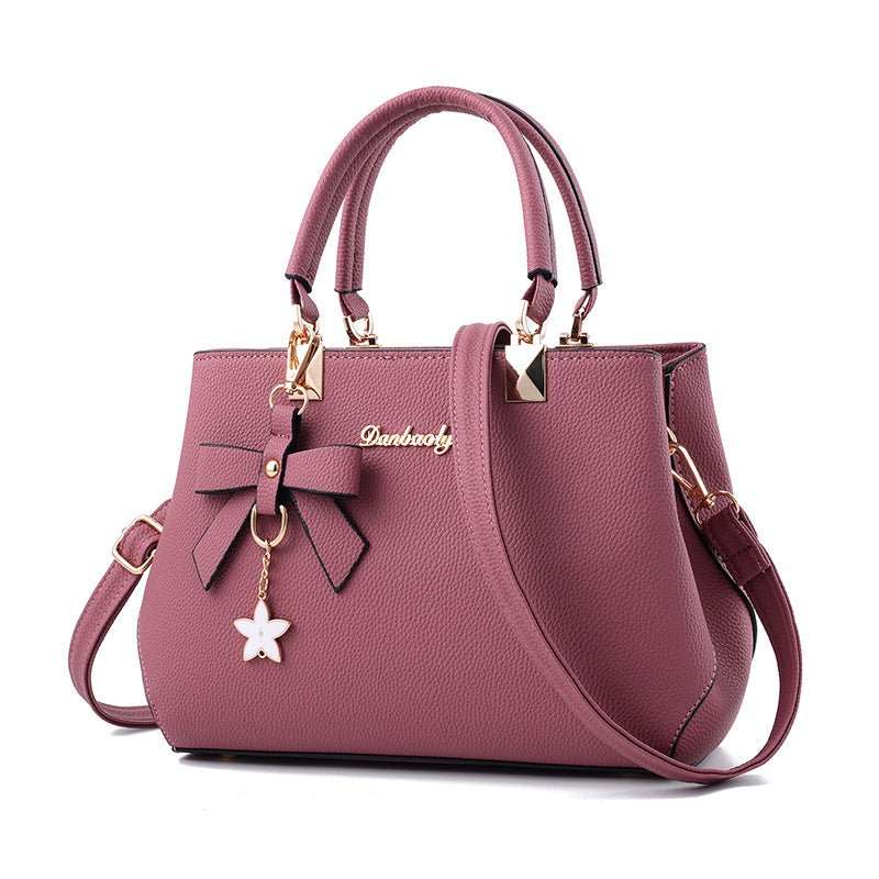 Women Shoulder Bag With Bowknot Star Pendant Totes - AMIR BAGS INDIA PRIVATE LIMITED