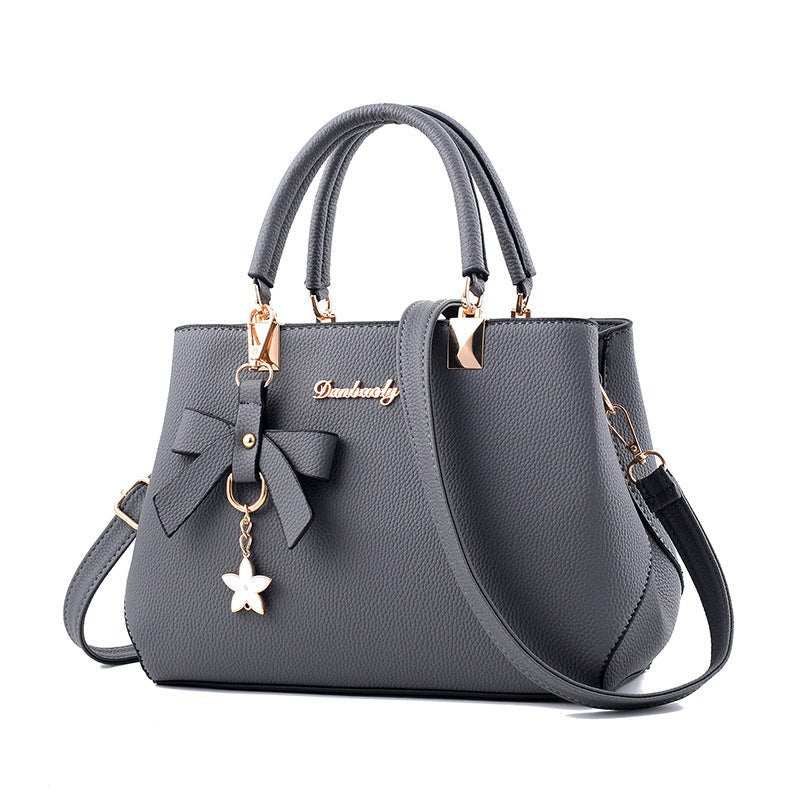 Women Shoulder Bag With Bowknot Star Pendant Totes - AMIR BAGS INDIA PRIVATE LIMITED