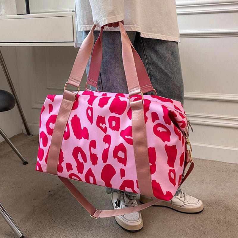 Women Travel Duffel Bag Cow Pattern Handbag Fitness Sports Shoulder Bags - AMIR BAGS INDIA PRIVATE LIMITED