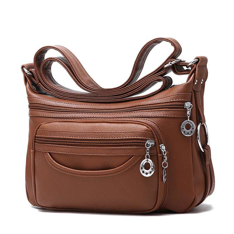 Women Work Bag Multi - pocket Messenger Bag With Zippers Daily Crossbody Bag - AMIR BAGS INDIA PRIVATE LIMITED