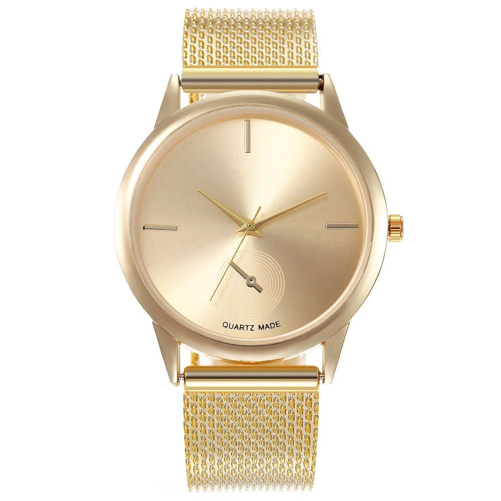 Women's Creative Plastic Mesh Quartz Watch - AMIR BAGS INDIA PRIVATE LIMITED