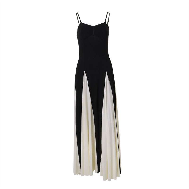 Women's Fashion Color Contrast Sling Dress - AMIR BAGS INDIA PRIVATE LIMITED