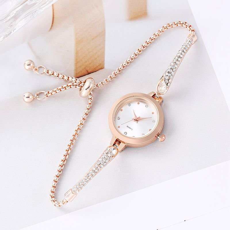 Women's Fashion Diamond Inlaid Elegant Bracelet Watch - AMIR BAGS INDIA PRIVATE LIMITED