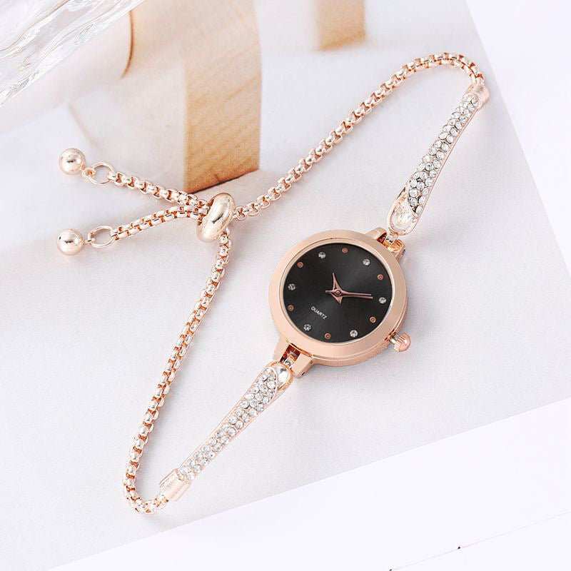 Women's Fashion Diamond Inlaid Elegant Bracelet Watch - AMIR BAGS INDIA PRIVATE LIMITED