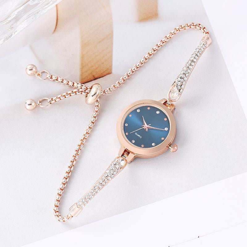 Women's Fashion Diamond Inlaid Elegant Bracelet Watch - AMIR BAGS INDIA PRIVATE LIMITED