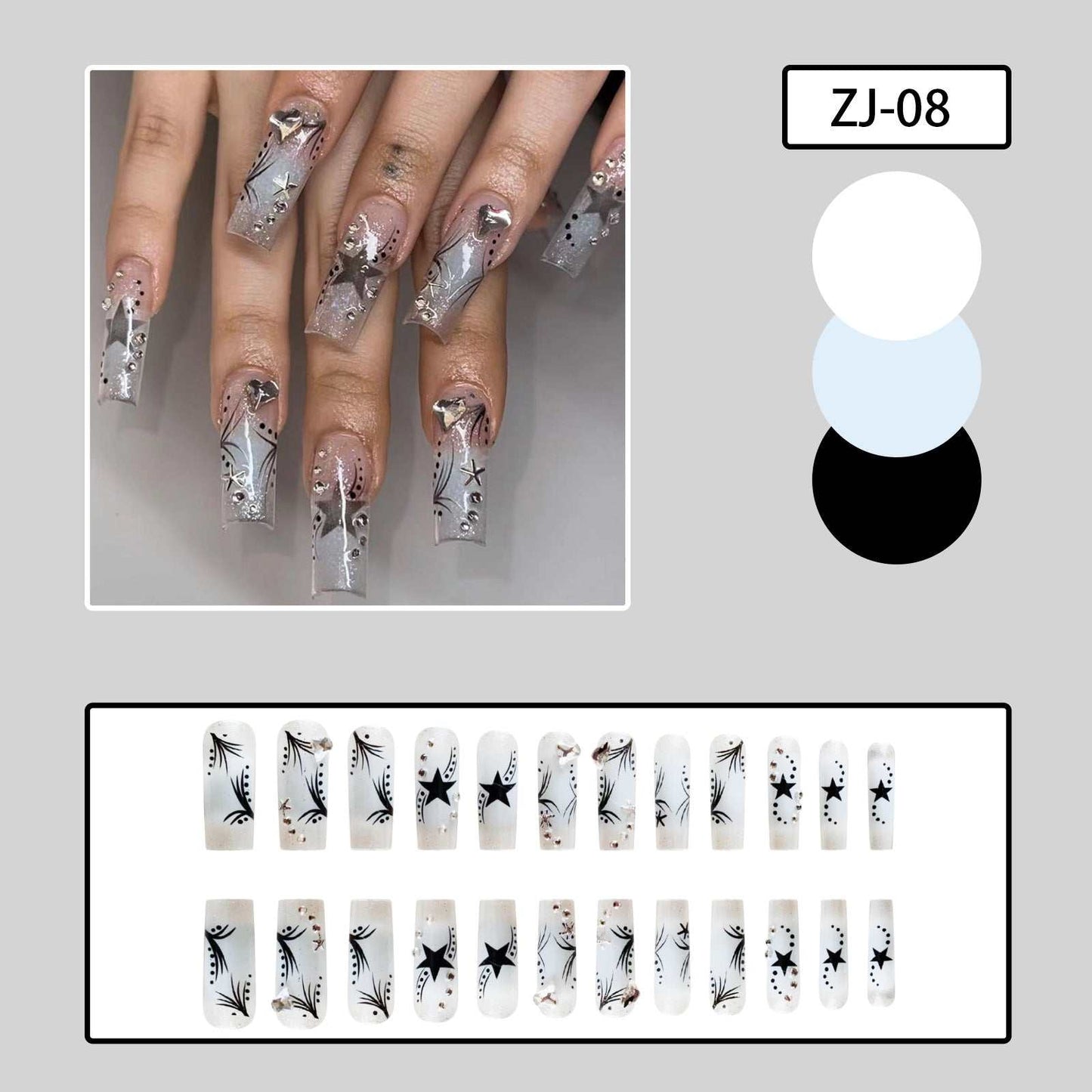 Women's Fashion Rhinestone Patch Nails - AMIR BAGS INDIA PRIVATE LIMITED