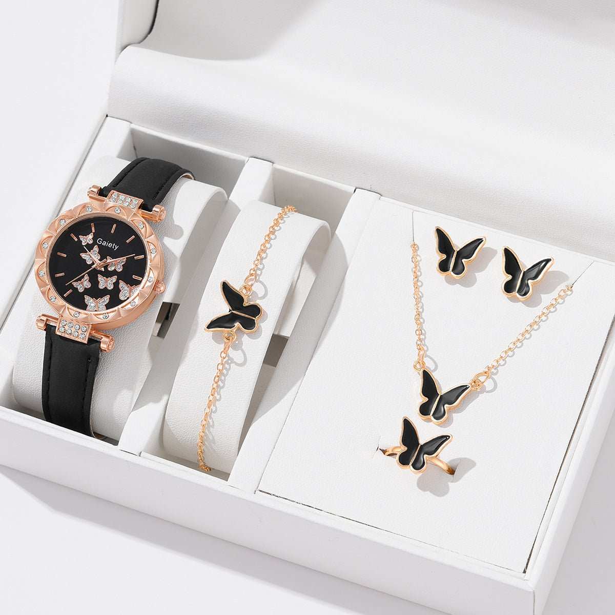 Women's Fashion Simple Butterfly Digital Belt Watch - AMIR BAGS INDIA PRIVATE LIMITED