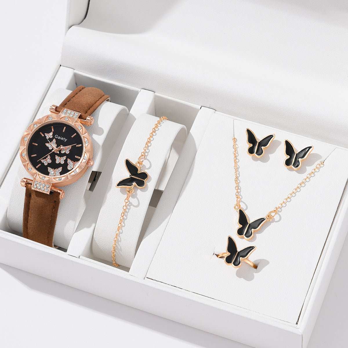 Women's Fashion Simple Butterfly Digital Belt Watch - AMIR BAGS INDIA PRIVATE LIMITED
