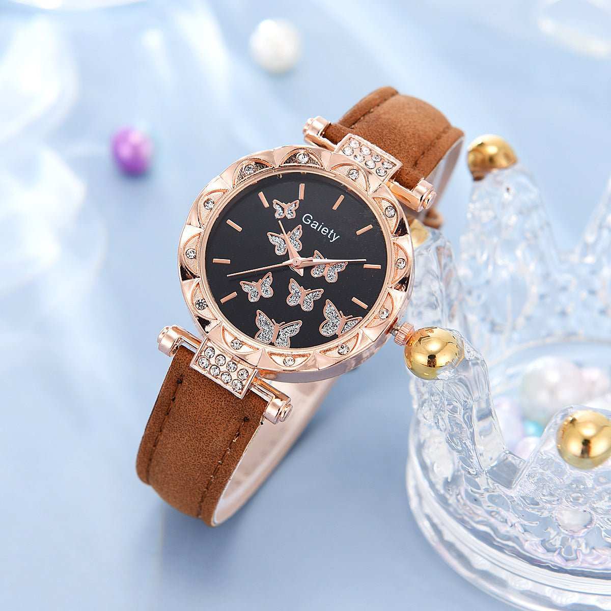 Women's Fashion Simple Butterfly Digital Belt Watch - AMIR BAGS INDIA PRIVATE LIMITED
