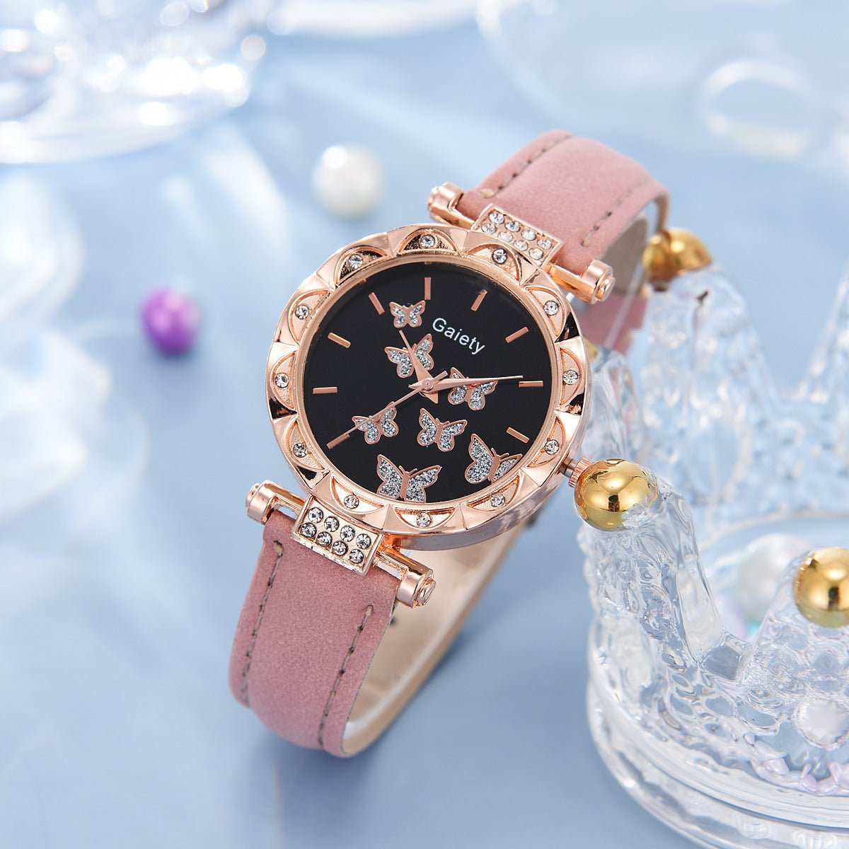 Women's Fashion Simple Butterfly Digital Belt Watch - AMIR BAGS INDIA PRIVATE LIMITED