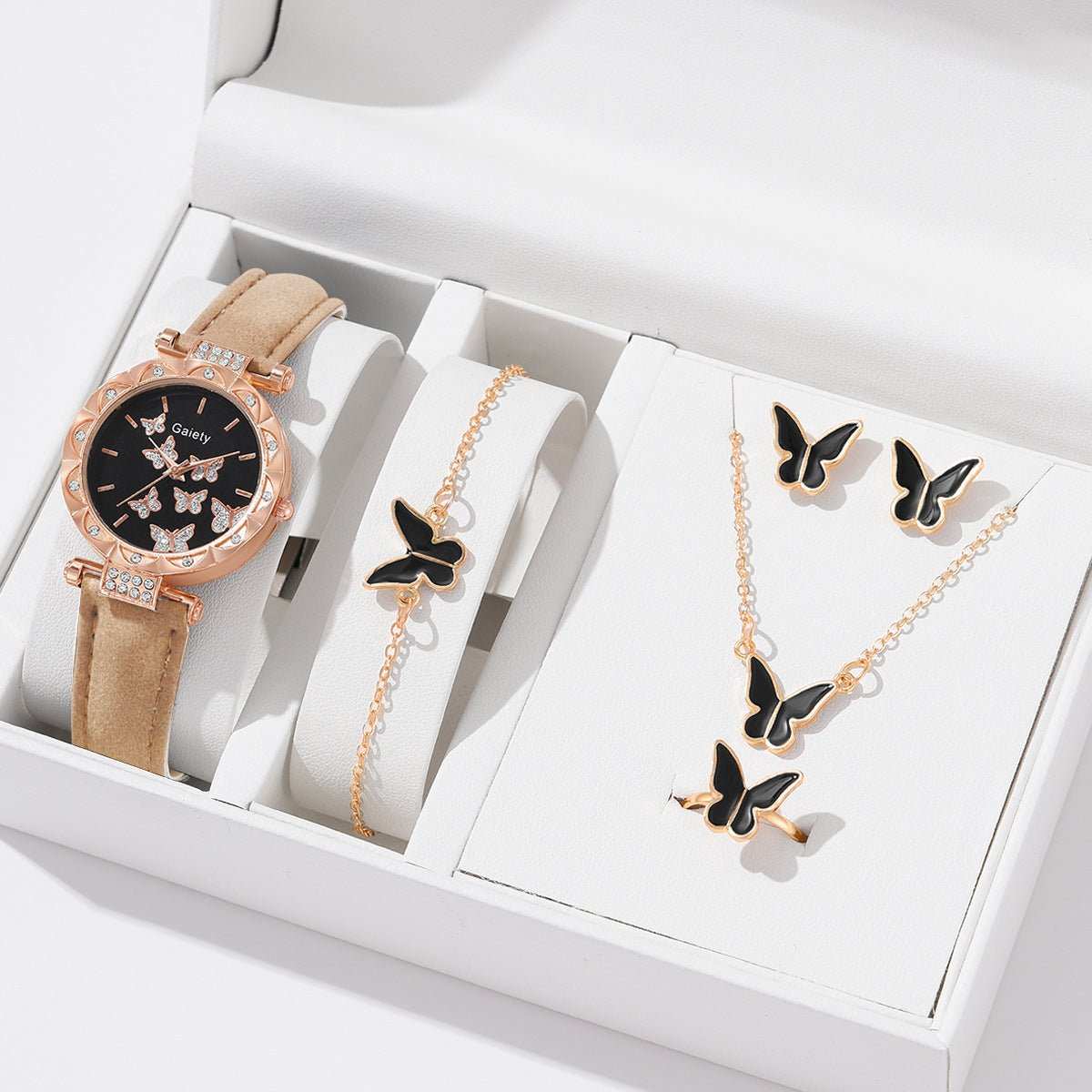 Women's Fashion Simple Butterfly Digital Belt Watch - AMIR BAGS INDIA PRIVATE LIMITED