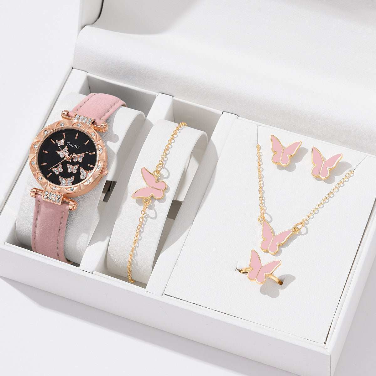 Women's Fashion Simple Butterfly Digital Belt Watch - AMIR BAGS INDIA PRIVATE LIMITED