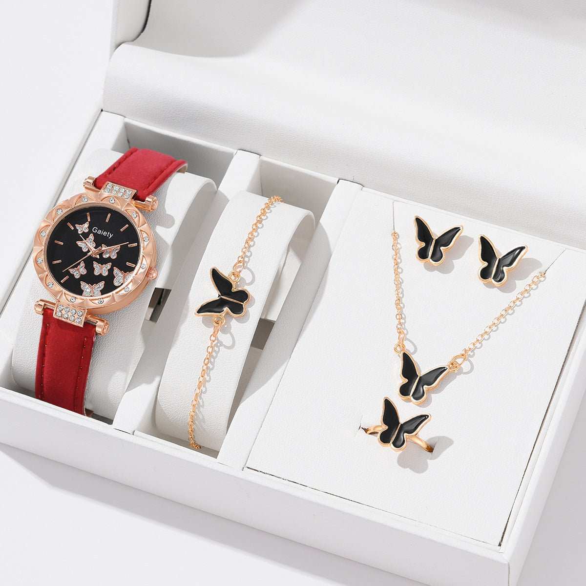 Women's Fashion Simple Butterfly Digital Belt Watch - AMIR BAGS INDIA PRIVATE LIMITED