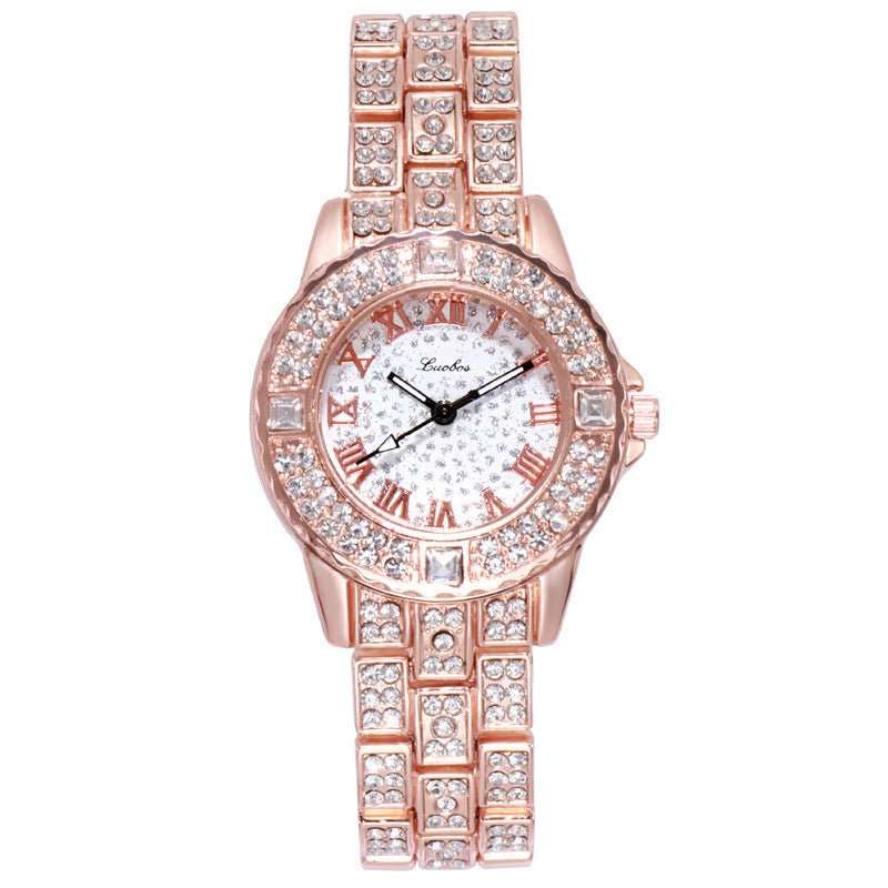 Women's Fashion Simple Rhinestone Alloy Quartz Watch - AMIR BAGS INDIA PRIVATE LIMITED