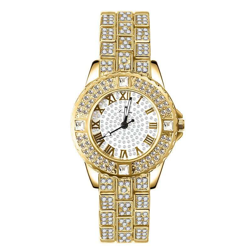 Women's Fashion Simple Rhinestone Alloy Quartz Watch - AMIR BAGS INDIA PRIVATE LIMITED