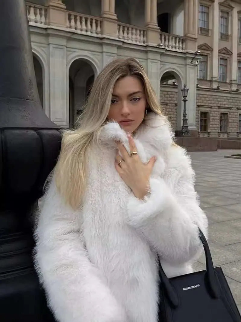 Women's Fashionable Solid Color Temperament Short Coat - AMIR BAGS INDIA PRIVATE LIMITED