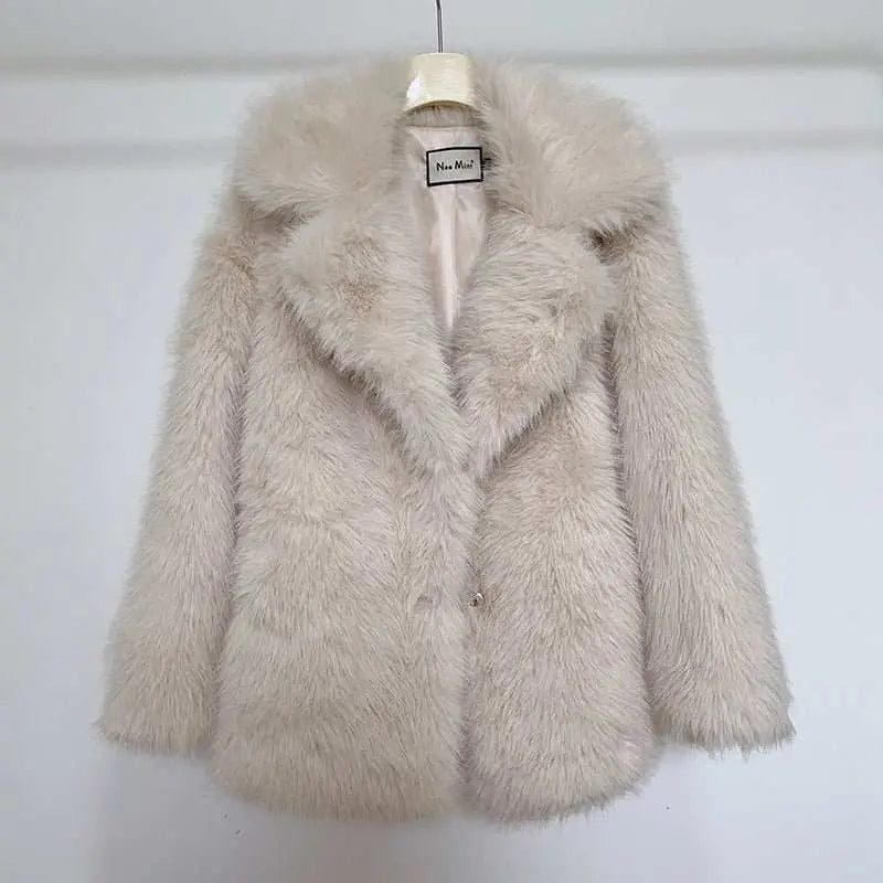 Women's Fashionable Solid Color Temperament Short Coat - AMIR BAGS INDIA PRIVATE LIMITED