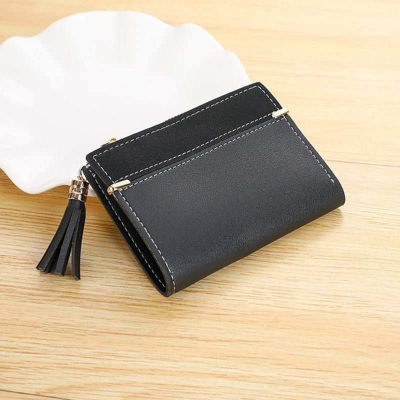 Women's Frosted Multiple Card Slots Buckle Short Zipper Wallet - AMIR BAGS INDIA PRIVATE LIMITED