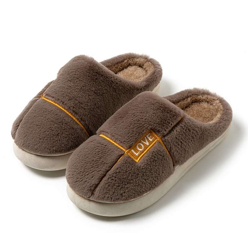 Women's Home Shoes Indoor Furry Slippers Winter Solid Color Indoor Cozy Shoes - AMIR BAGS INDIA PRIVATE LIMITED