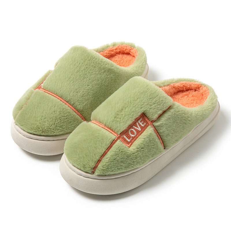 Women's Home Shoes Indoor Furry Slippers Winter Solid Color Indoor Cozy Shoes - AMIR BAGS INDIA PRIVATE LIMITED