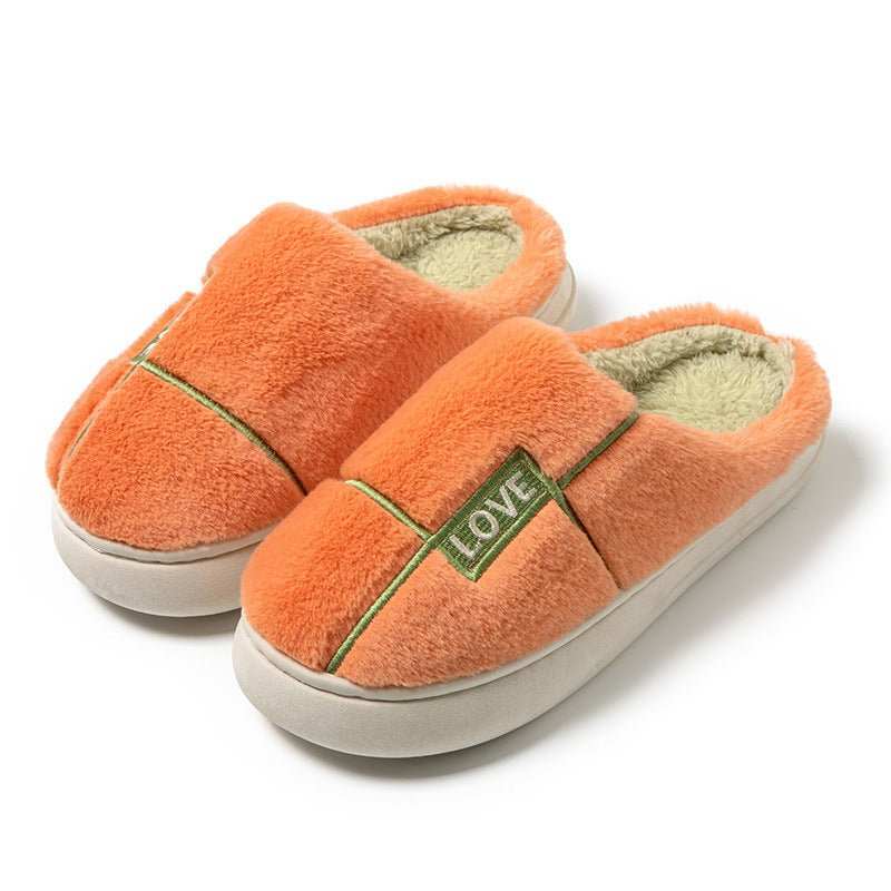 Women's Home Shoes Indoor Furry Slippers Winter Solid Color Indoor Cozy Shoes - AMIR BAGS INDIA PRIVATE LIMITED