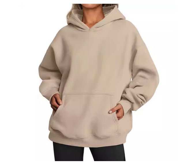 Women's Hoodies With Pockets Fashion Solid Sweatshirt Oversized Hooded Sweater Womens Clothing - AMIR BAGS INDIA PRIVATE LIMITED
