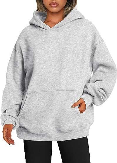 Women's Hoodies With Pockets Fashion Solid Sweatshirt Oversized Hooded Sweater Womens Clothing - AMIR BAGS INDIA PRIVATE LIMITED