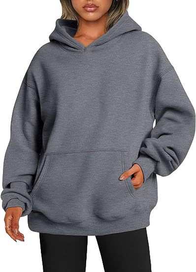 Women's Hoodies With Pockets Fashion Solid Sweatshirt Oversized Hooded Sweater Womens Clothing - AMIR BAGS INDIA PRIVATE LIMITED
