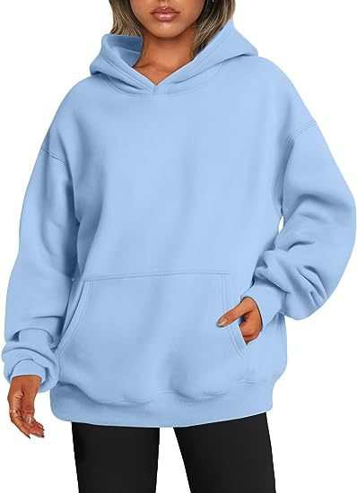 Women's Hoodies With Pockets Fashion Solid Sweatshirt Oversized Hooded Sweater Womens Clothing - AMIR BAGS INDIA PRIVATE LIMITED