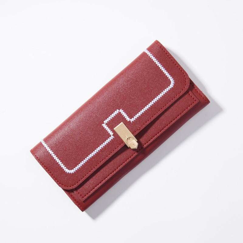 Women's Long And Simple Student Large Capacity Multi - card - slot Clutch - AMIR BAGS INDIA PRIVATE LIMITED