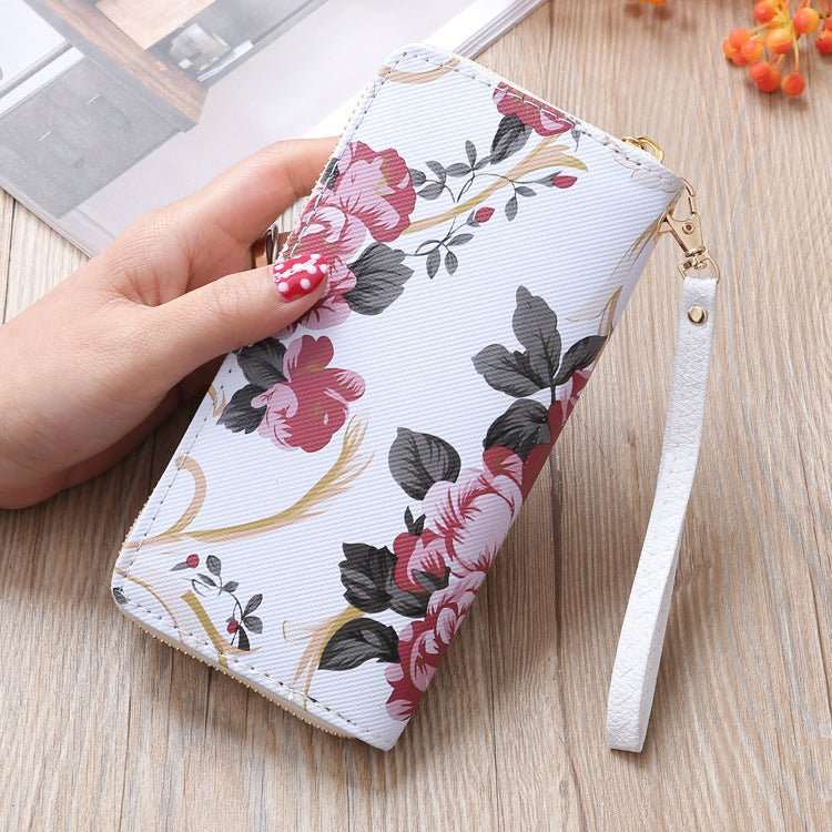 Women's Long Wallet Printed Single - pull Mobile Phone Bag Clutch - AMIR BAGS INDIA PRIVATE LIMITED