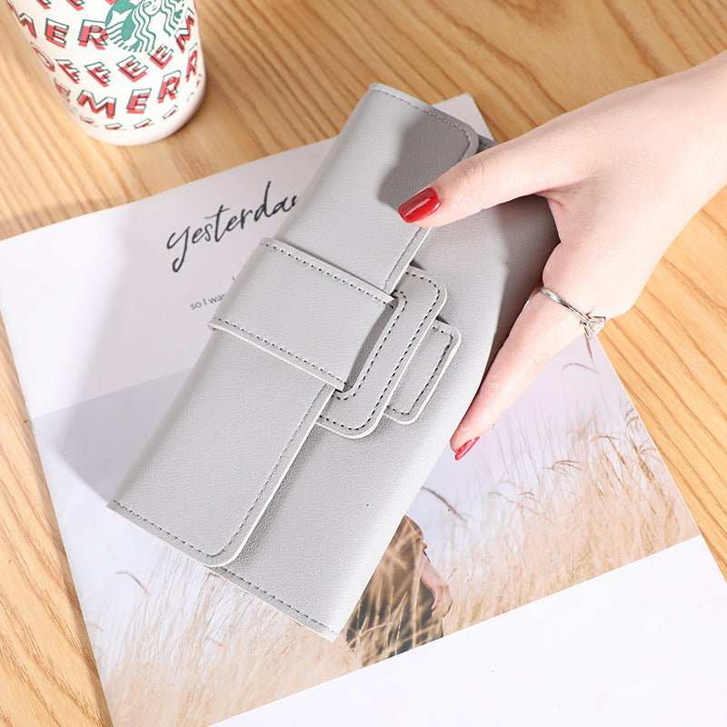 Women's Long Wallet Tri - fold Clutch Large Capacity - AMIR BAGS INDIA PRIVATE LIMITED