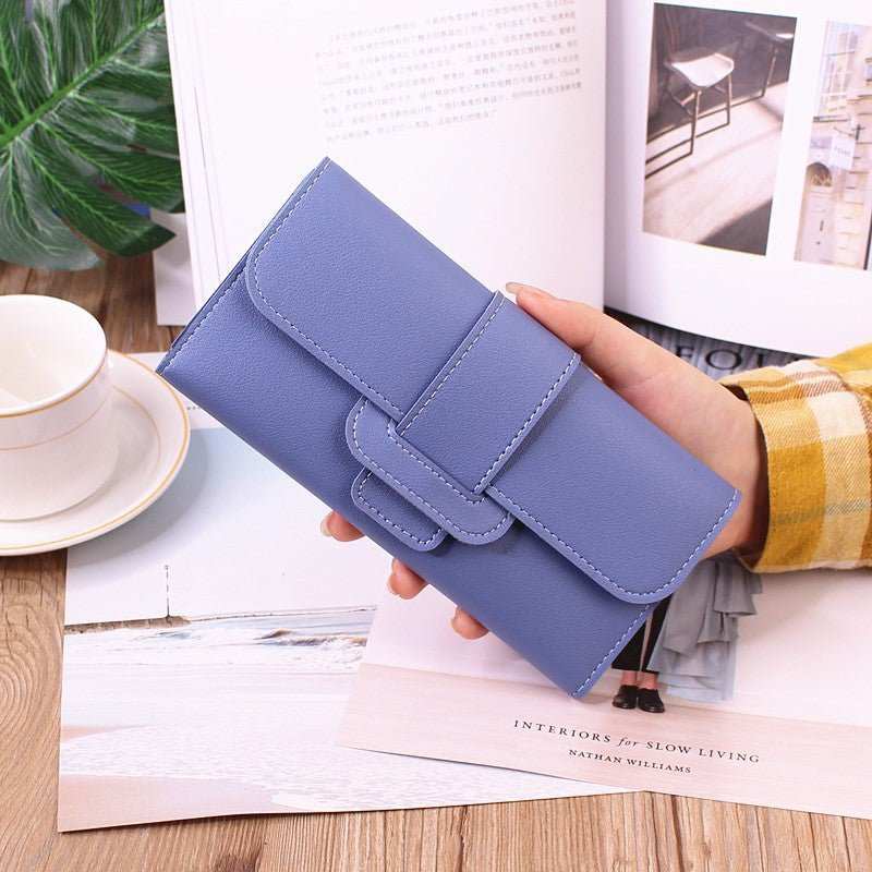Women's Long Wallet Tri - fold Clutch Large Capacity - AMIR BAGS INDIA PRIVATE LIMITED